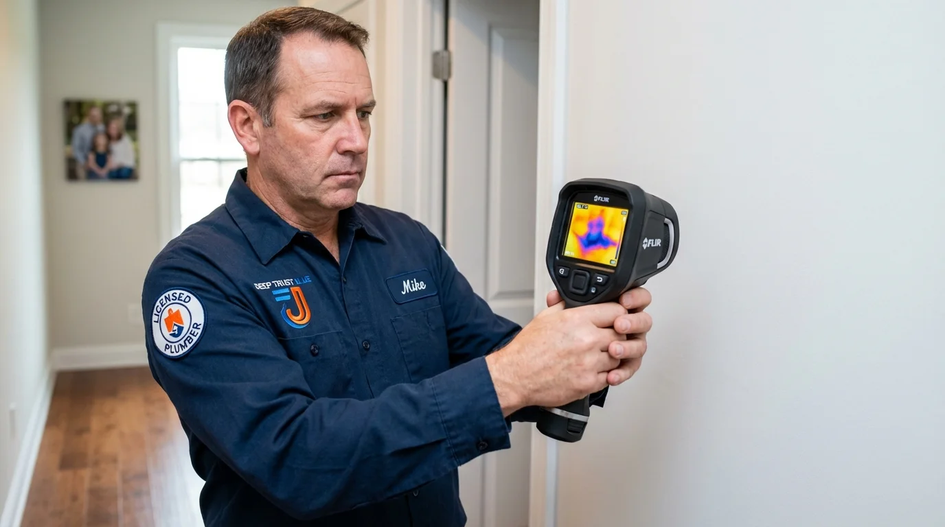 Thermal imaging leak detection by Johns Plumbing LLC in Fort Wayne